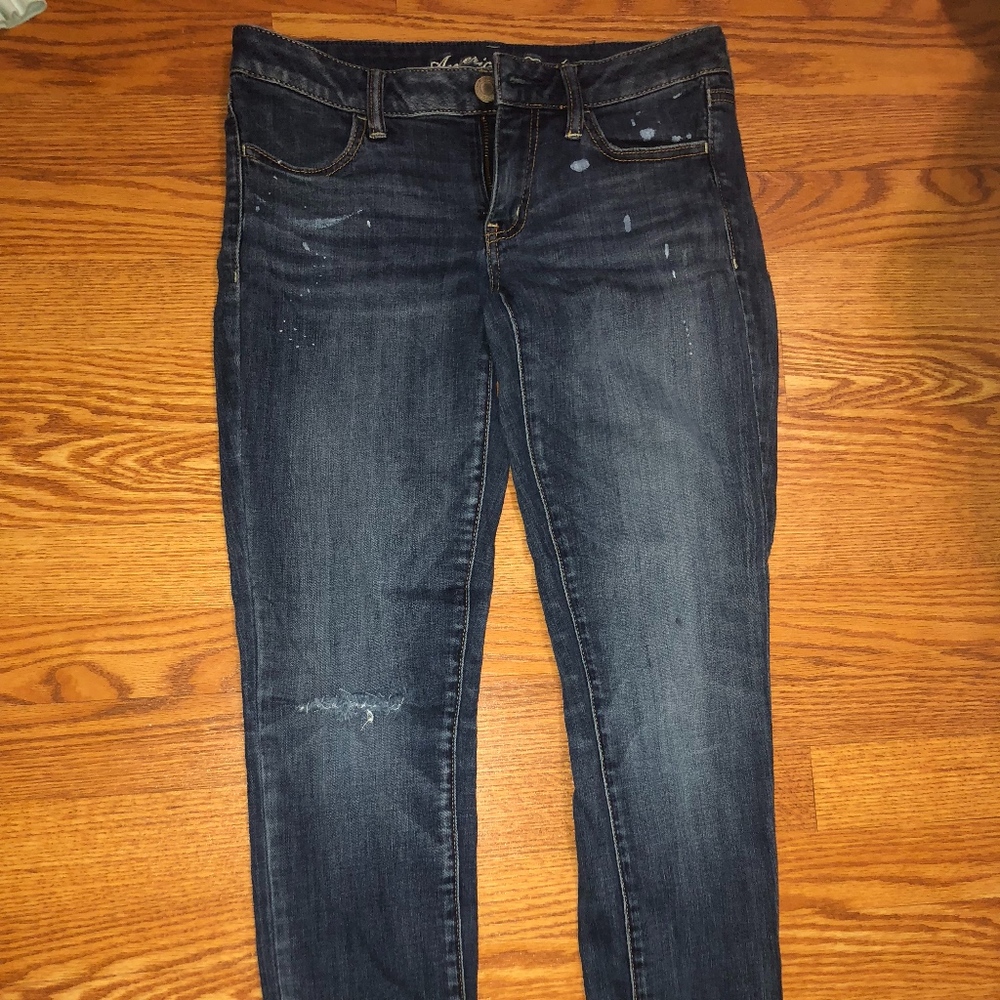 paint drip jeggings